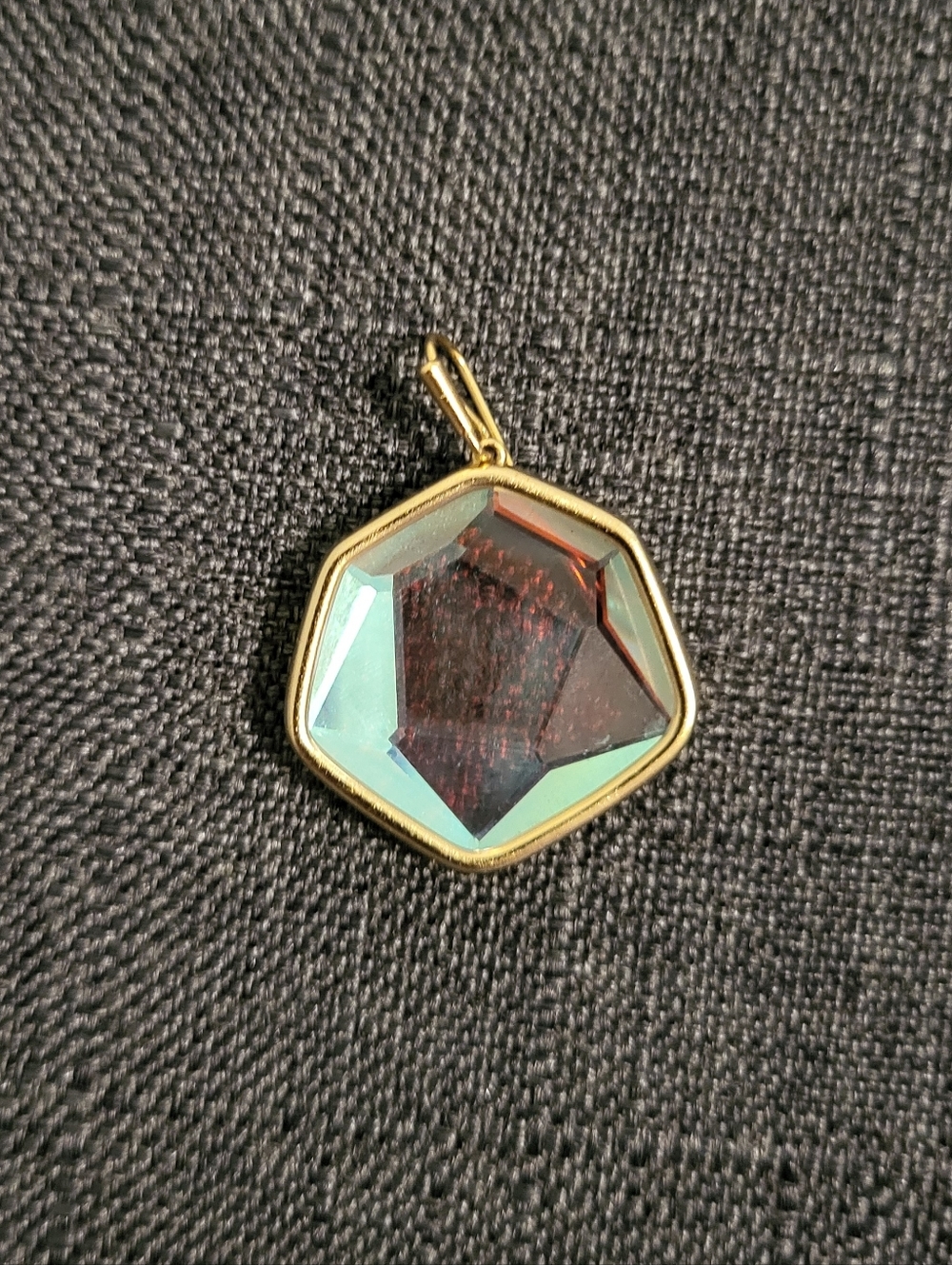 Kendra Scott "Vanessa" Gold Dichroic Glass Earring
